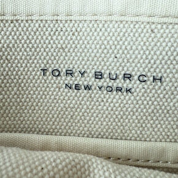 Tory Burch Brand New Authentic Mercer Canvas Mini Tote Bag Neutral Cream NWT - Picture 8 of 10